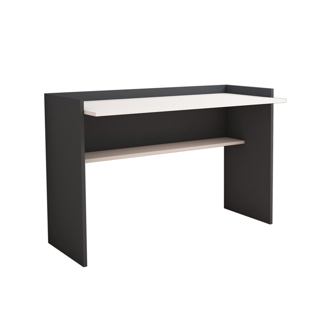 ΓΡΑΦΕΙΟ ΜΕΛΑΜΙΝΗΣ ΓΚΡΙ ΛΕΥΚΟ CLASSIKER HM9227.13 118x58x80Υεκ.
