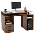 ΓΡΑΦΕΙΟ ΜΕΛΑΜΙΝΗΣ STATUS HM2026.03 WALNUT 120Χ55Χ76 εκ.