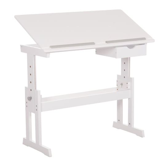 ΓΡΑΦΕΙΟ/ΣΧΕΔΙΑΣΤΗΡΙΟ ASCENT HM18289 MDF ΣΕ ΛΕΥΚΟ 109x55x87,5Υεκ