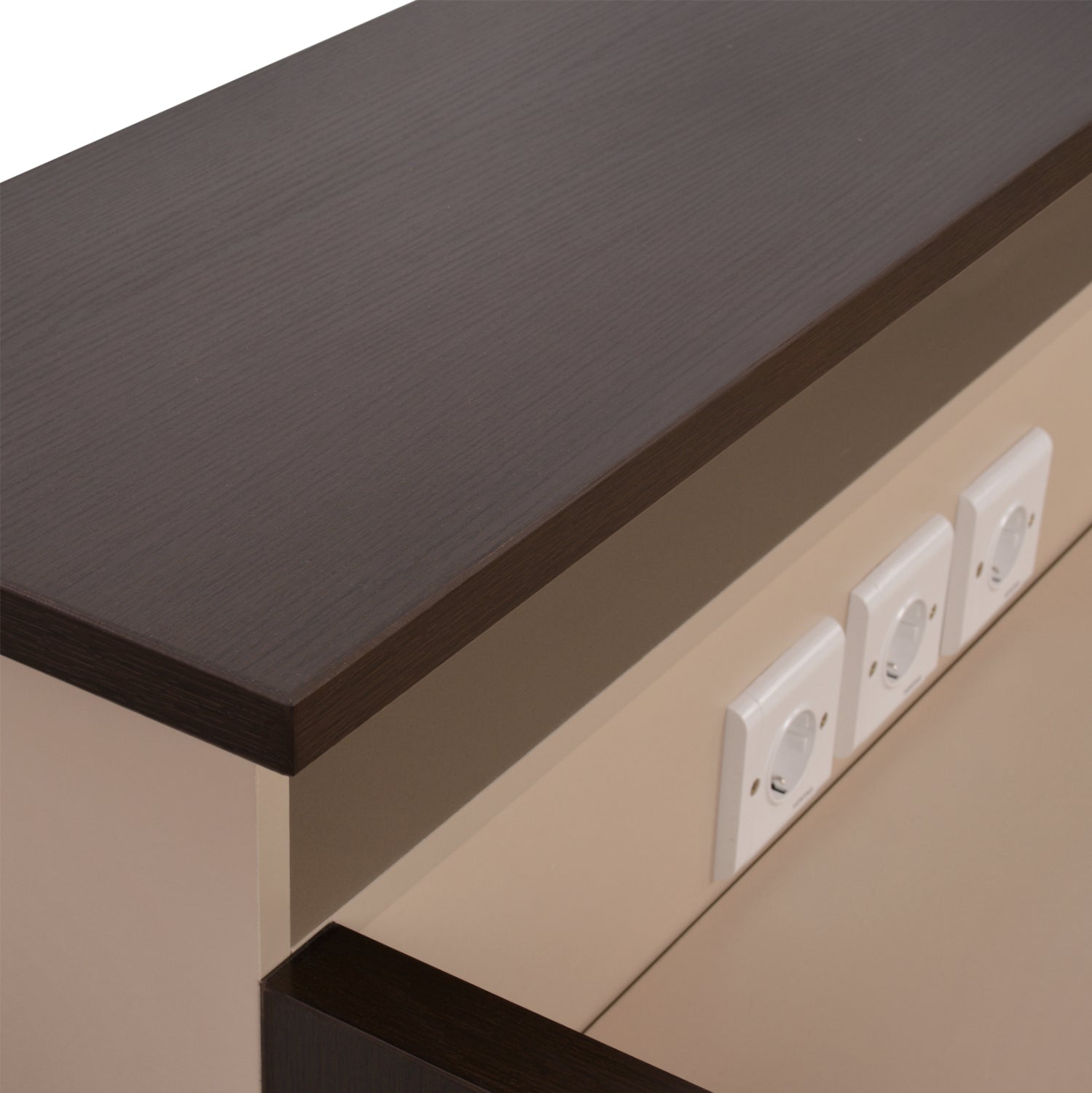 ΓΡΑΦΕΙΟ ΥΠΟΔΟΧΗΣ DALTON HM2068.01 ΜΕΛΑΜΙΝΗ ΣΕ WENGE-ΜΠΕΖ 240x80x106Υεκ.