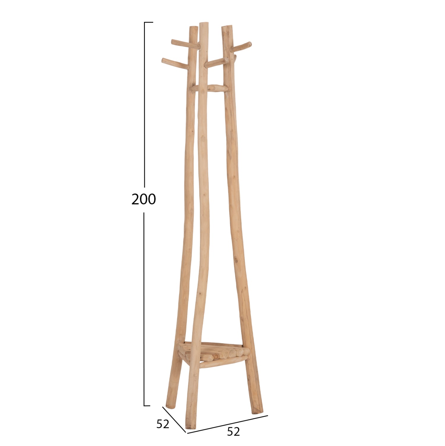 ΚΑΛΟΓΕΡΟΣ ΜΕ 3 ΚΟΛΩΝΕΣ TRIDEM HM4881 ΞΥΛΟ TEAK ΣΕ ΦΥΣΙΚΟ 52x52x200Υεκ.