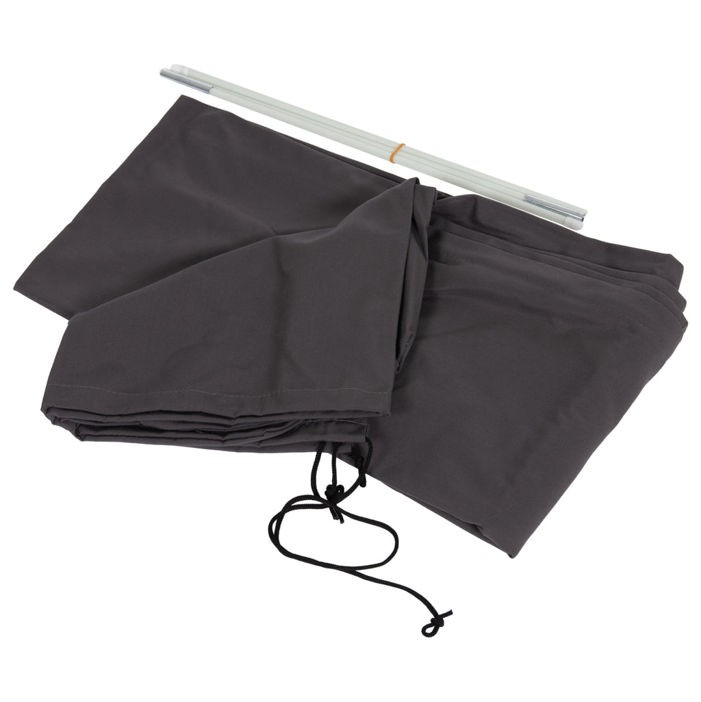 ΚΑΛΥΜΜΑ 4X4m ΓΙΑ ΟΜΠΡΕΛΑ HM6621.01 - SPUN POLYESTER ΣΕ ΓΚΡΙ