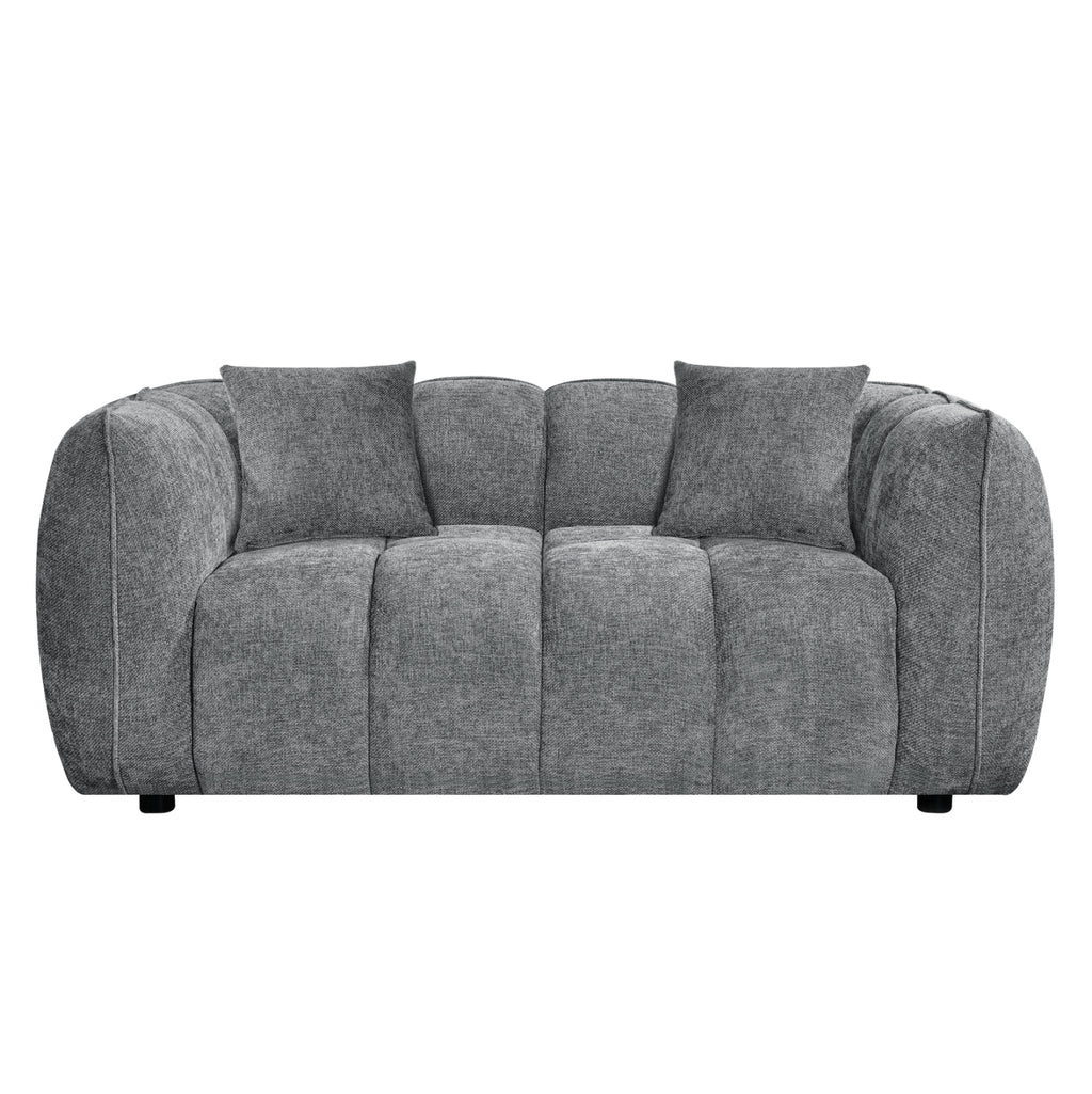 ΚΑΝΑΠΕΣ 2-ΘΕΣΙΟΣ LYKKE HM3324.01 ΓΚΡΙ ΥΦΑΣΜΑ 172x89x70Υεκ.