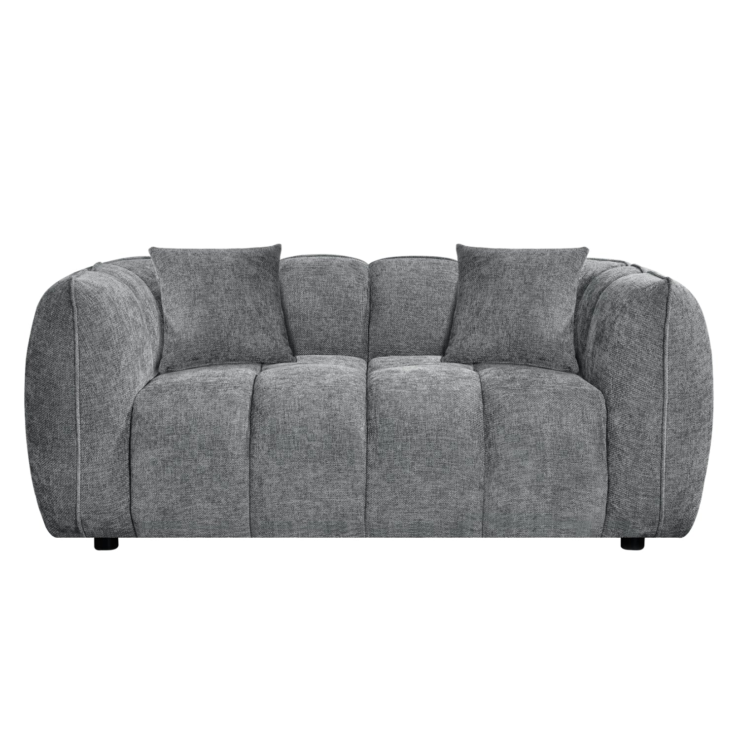 ΚΑΝΑΠΕΣ 2-ΘΕΣΙΟΣ LYKKE HM3324.01 ΓΚΡΙ ΥΦΑΣΜΑ 172x89x70Υεκ.