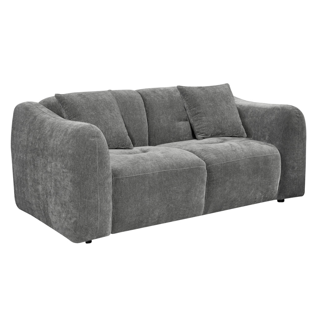 ΚΑΝΑΠΕΣ 2-ΘΕΣΙΟΣ JUNOA HM3334.01 ΓΚΡΙ ΥΦΑΣΜΑ 172x89x74Υεκ