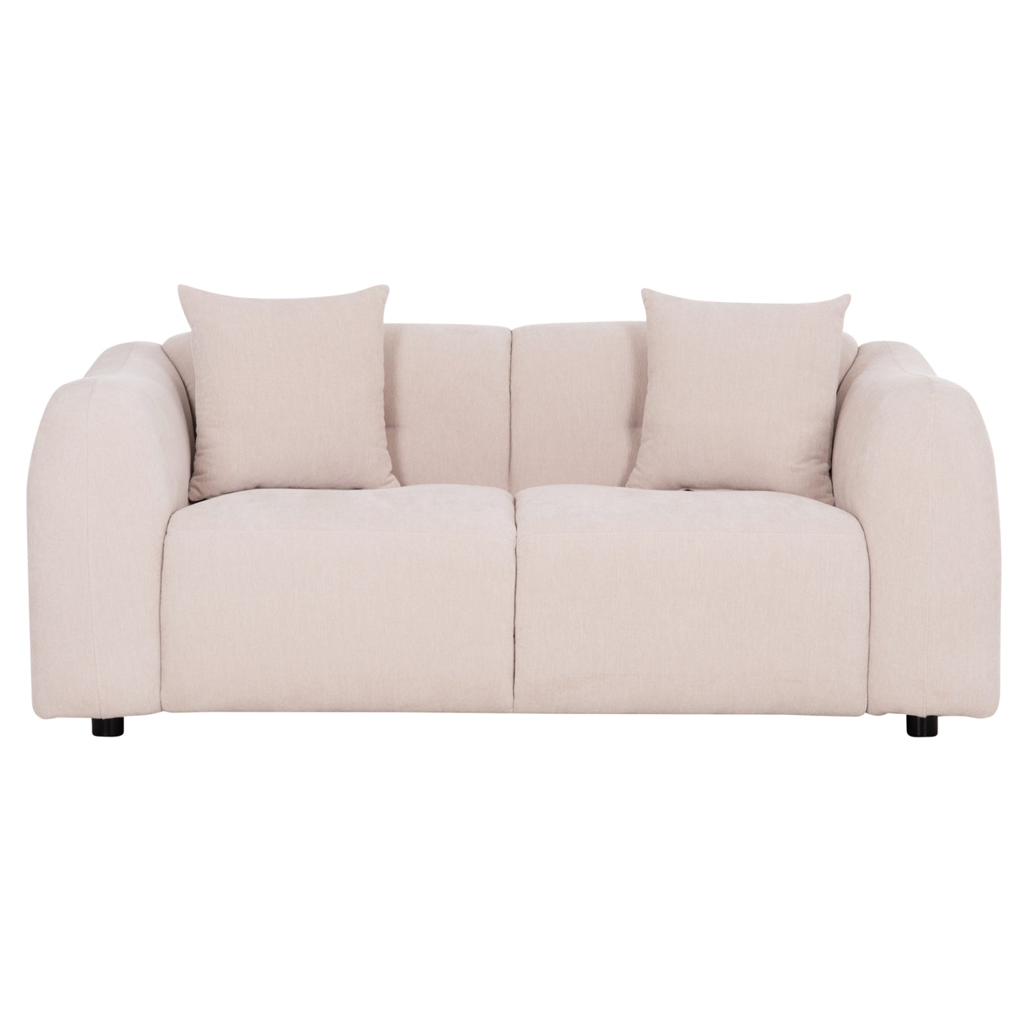 ΚΑΝΑΠΕΣ 2-ΘΕΣΙΟΣ JUNOA HM3334.02 ΕΚΡΟΥ ΥΦΑΣΜΑ 172x89x85Υεκ