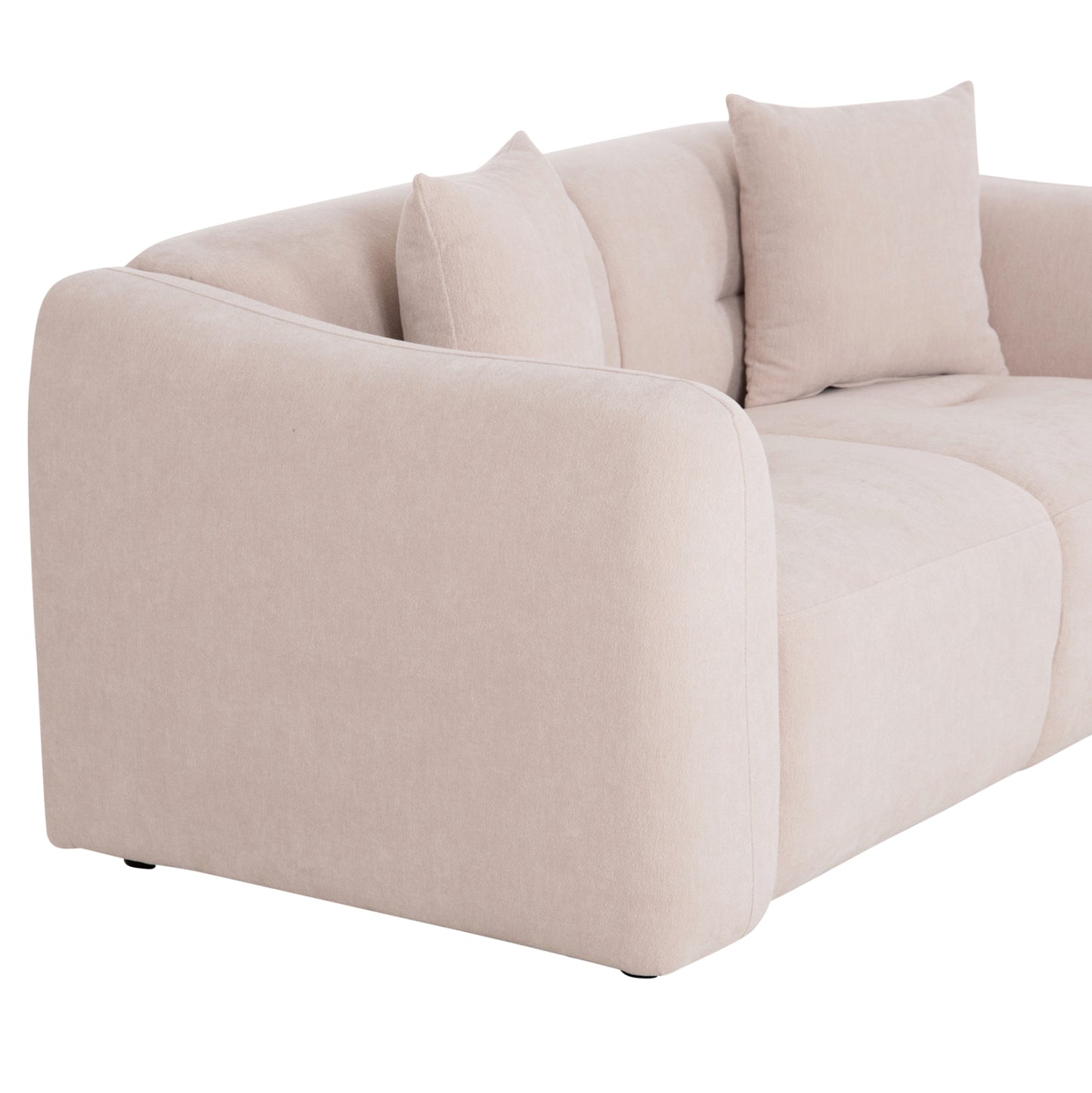 ΚΑΝΑΠΕΣ 2-ΘΕΣΙΟΣ JUNOA HM3334.02 ΕΚΡΟΥ ΥΦΑΣΜΑ 172x89x85Υεκ
