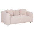 ΚΑΝΑΠΕΣ 2-ΘΕΣΙΟΣ JUNOA HM3334.02 ΕΚΡΟΥ ΥΦΑΣΜΑ 172x89x85Υεκ