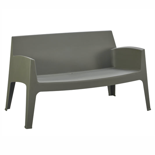 ΚΑΝΑΠΕΣ 2-ΘΕΣΙΟΣ ΠΟΛΥΠΡΟΠΥΛΕΝΙΟΥ SLEEK HM6366.05 ΧΡΩΜΑ DARK OLIVE 133x68x73Υεκ.