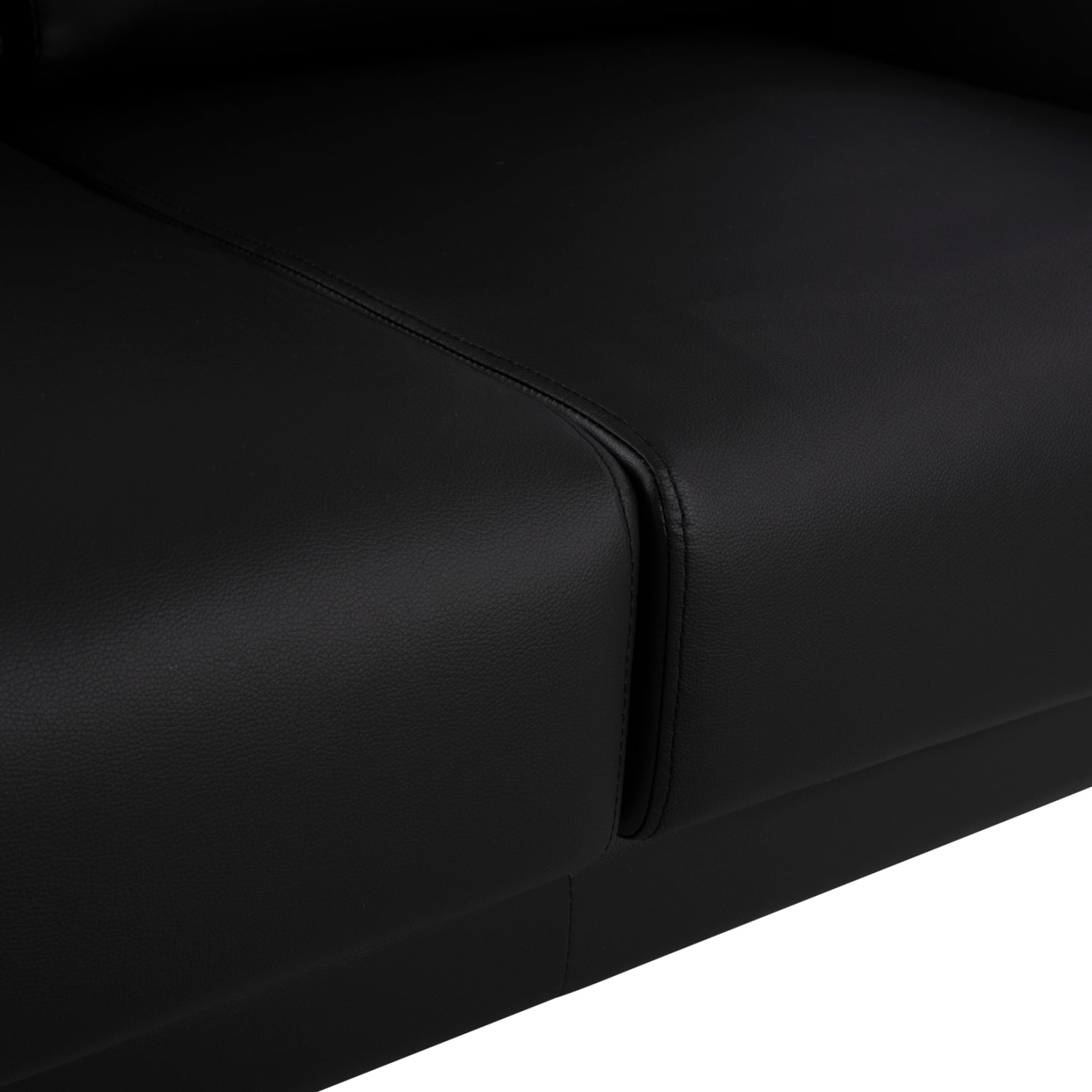 ΚΑΝΑΠΕΣ 2ΘΕΣΙΟΣ KΕΝΖΙΕ HM3121.21 ΜΕ ΜΑΥΡΟ PU 142x81x81 εκ.
