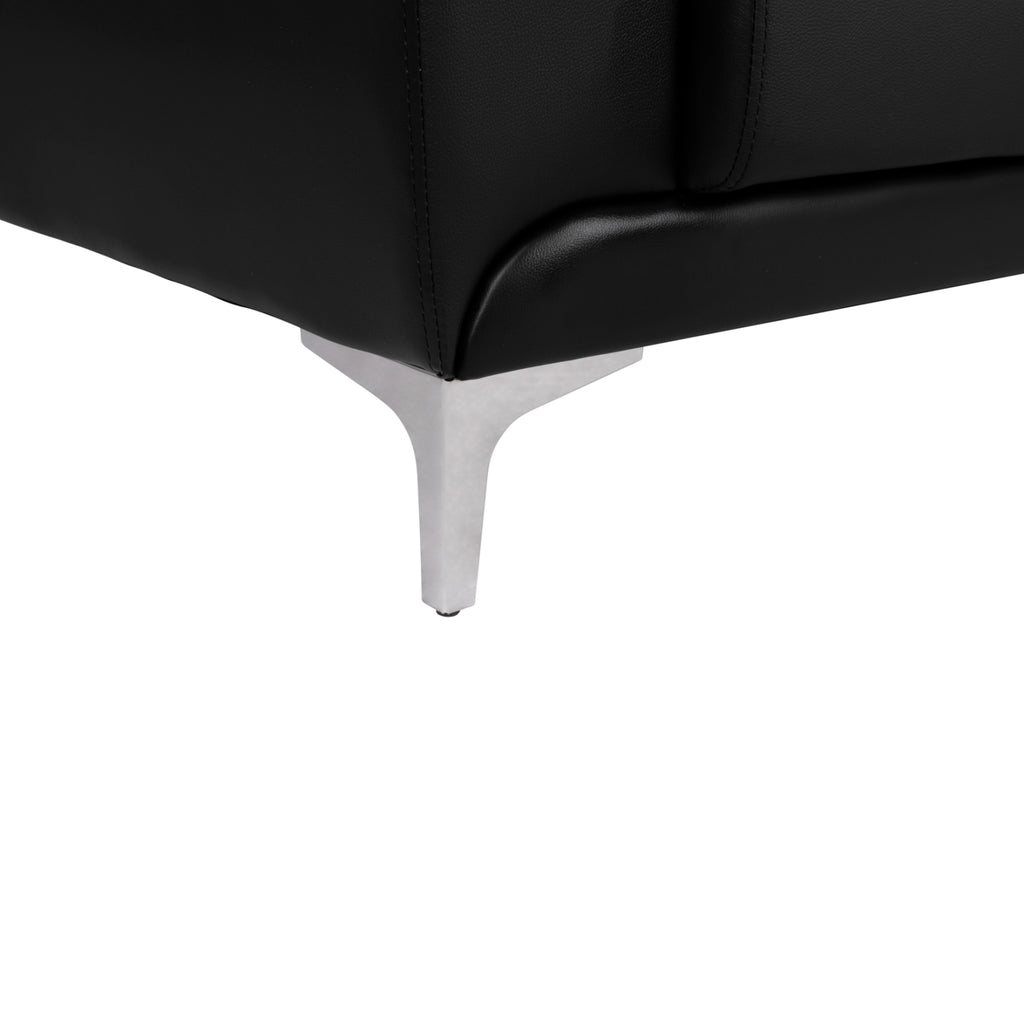 ΚΑΝΑΠΕΣ 2ΘΕΣΙΟΣ KΕΝΖΙΕ HM3121.21 ΜΕ ΜΑΥΡΟ PU 142x81x81 εκ.