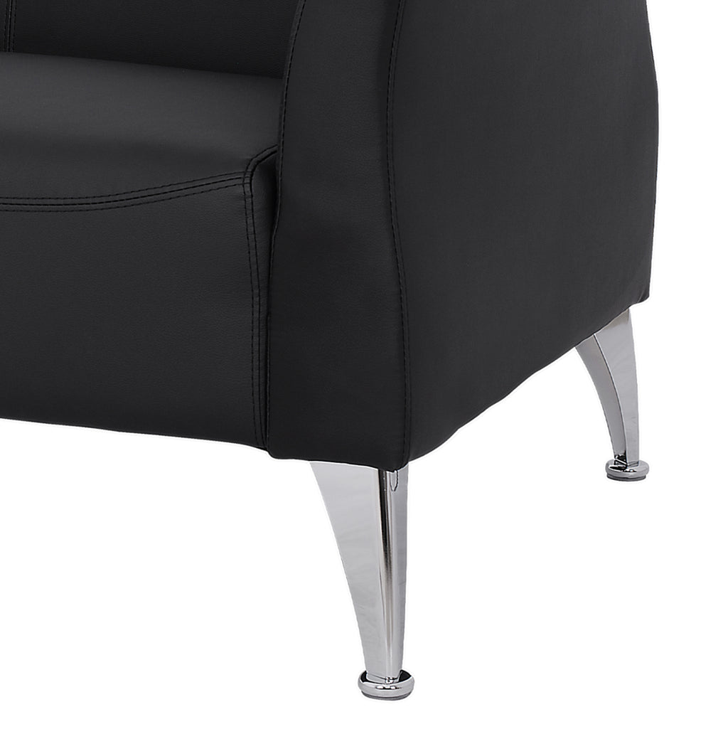 ΚΑΝΑΠΕΣ 2ΘΕΣΙΟΣ KIANA HM3122.21 ΜΕ ΜΑΥΡΟ PU 130x75x71 εκ.