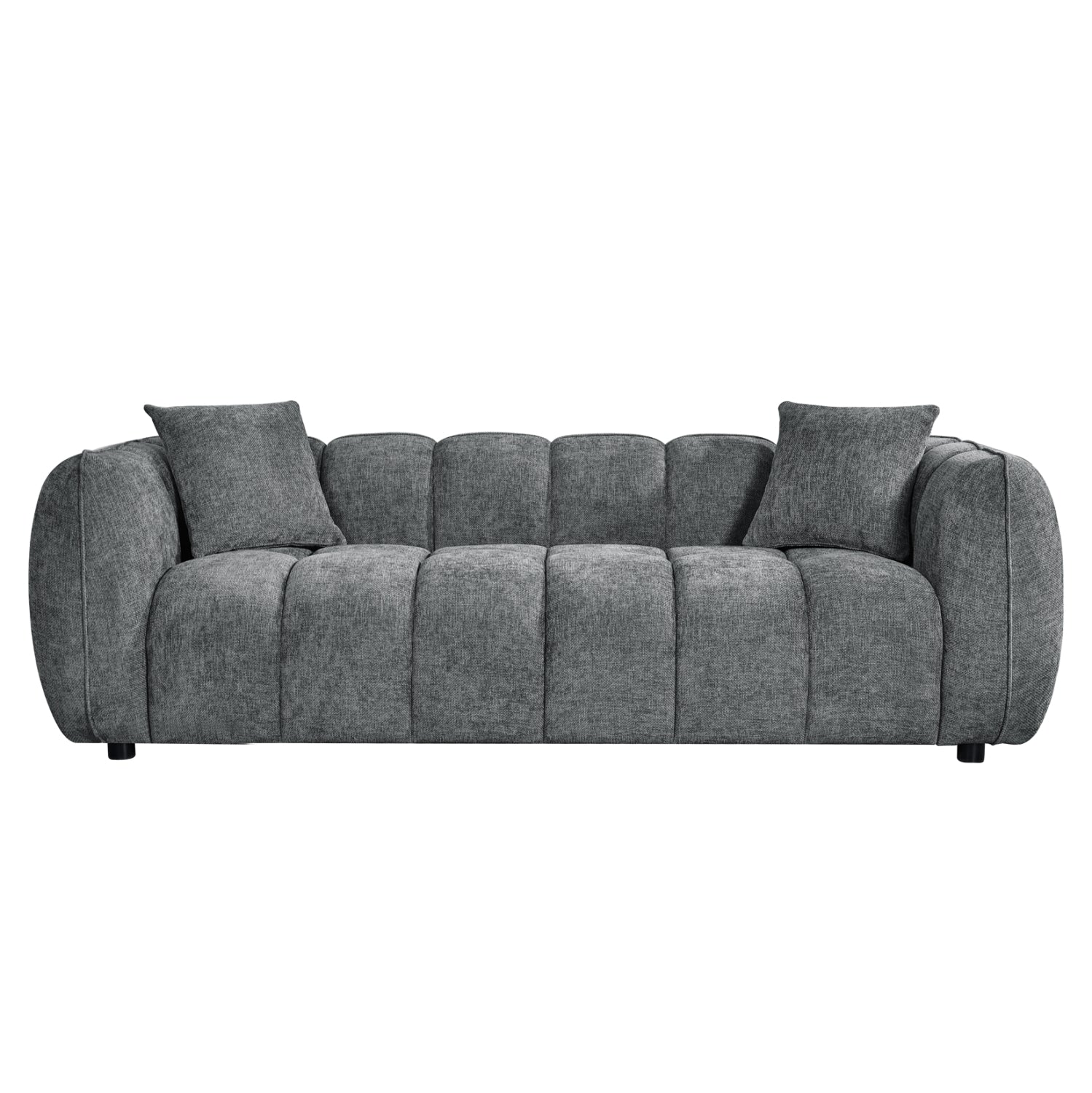 ΚΑΝΑΠΕΣ 3-ΘΕΣΙΟΣ LYKKE HM3323.01 ΓΚΡΙ ΥΦΑΣΜΑ 229x89x70Υεκ