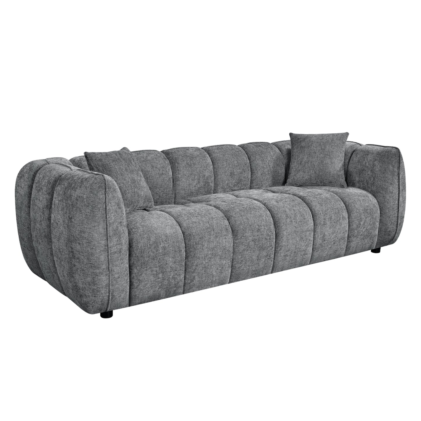 ΚΑΝΑΠΕΣ 3-ΘΕΣΙΟΣ LYKKE HM3323.01 ΓΚΡΙ ΥΦΑΣΜΑ 229x89x70Υεκ