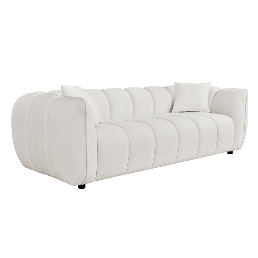 ΚΑΝΑΠΕΣ 3-ΘΕΣΙΟΣ LYKKE HM3323.02 ΕΚΡΟΥ ΥΦΑΣΜΑ 229x89x70Υεκ