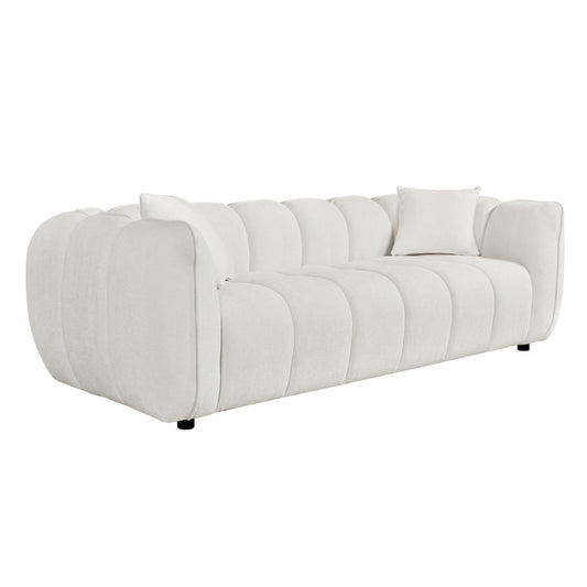 ΚΑΝΑΠΕΣ 3-ΘΕΣΙΟΣ LYKKE HM3323.02 ΕΚΡΟΥ ΥΦΑΣΜΑ 229x89x70Υεκ