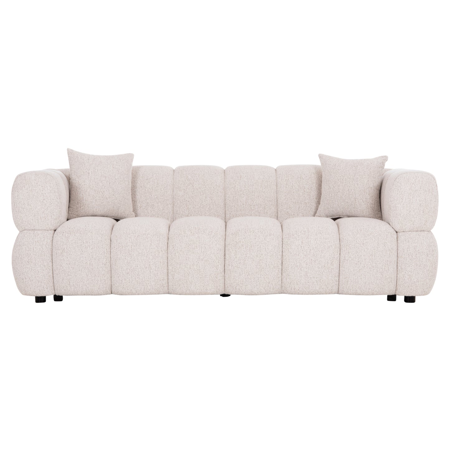 ΚΑΝΑΠΕΣ 3-ΘΕΣΙΟΣ NORIKA HM3331.02 ΕΚΡΟΥ ΥΦΑΣΜΑ 220x88x85Υεκ.