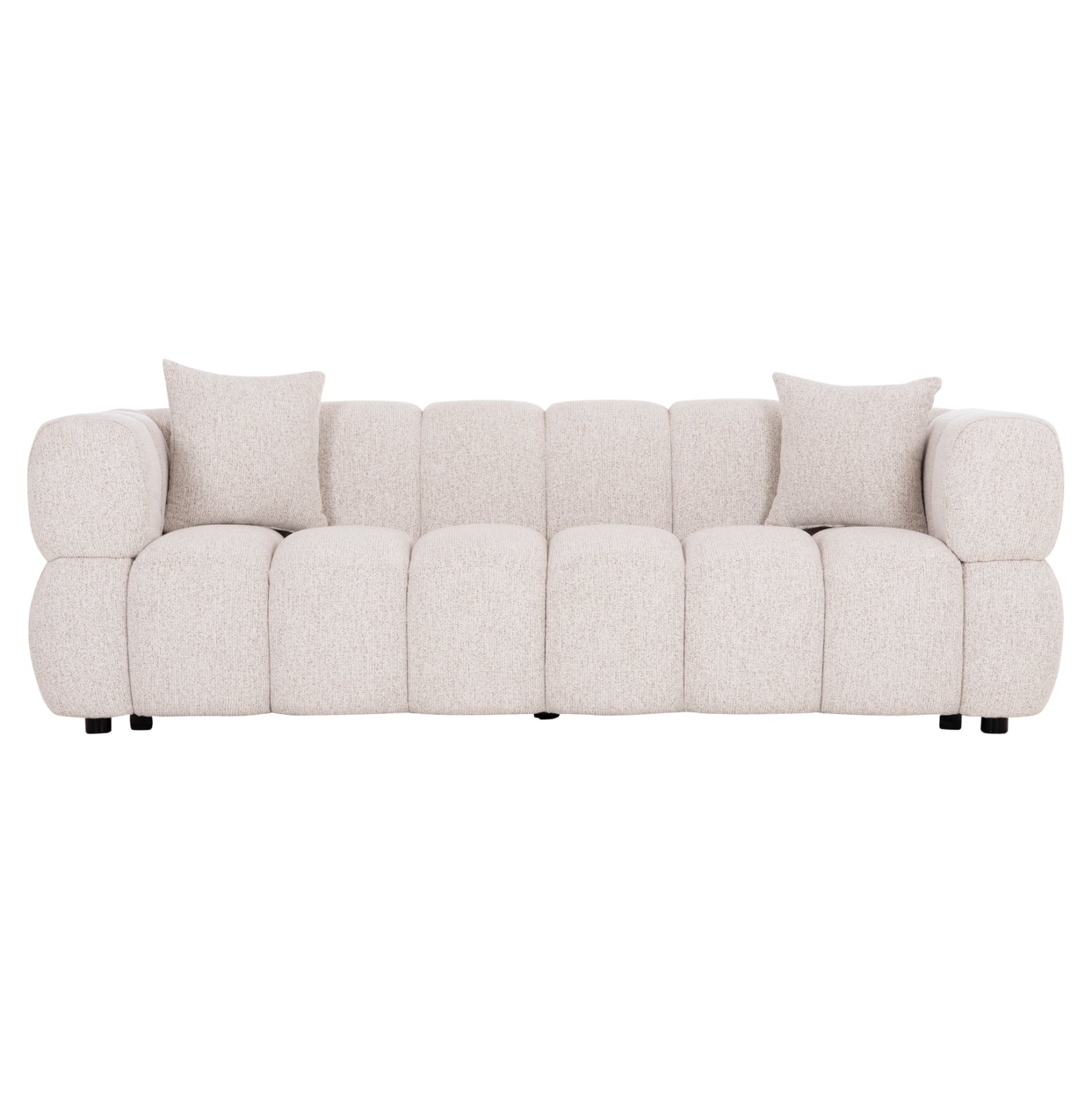 ΚΑΝΑΠΕΣ 3-ΘΕΣΙΟΣ NORIKA HM3331.02 ΕΚΡΟΥ ΥΦΑΣΜΑ 220x88x85Υεκ.