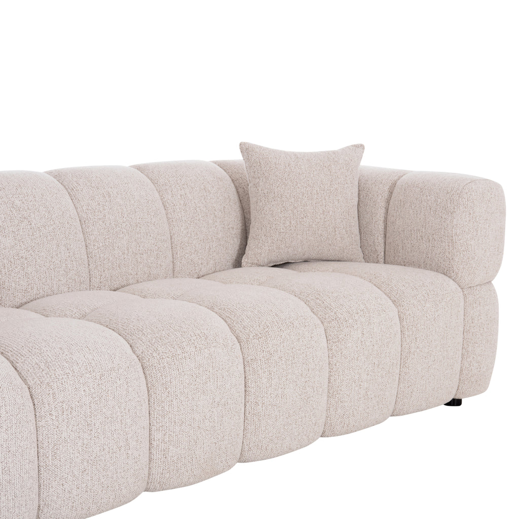 ΚΑΝΑΠΕΣ 3-ΘΕΣΙΟΣ NORIKA HM3331.02 ΕΚΡΟΥ ΥΦΑΣΜΑ 220x88x85Υεκ.