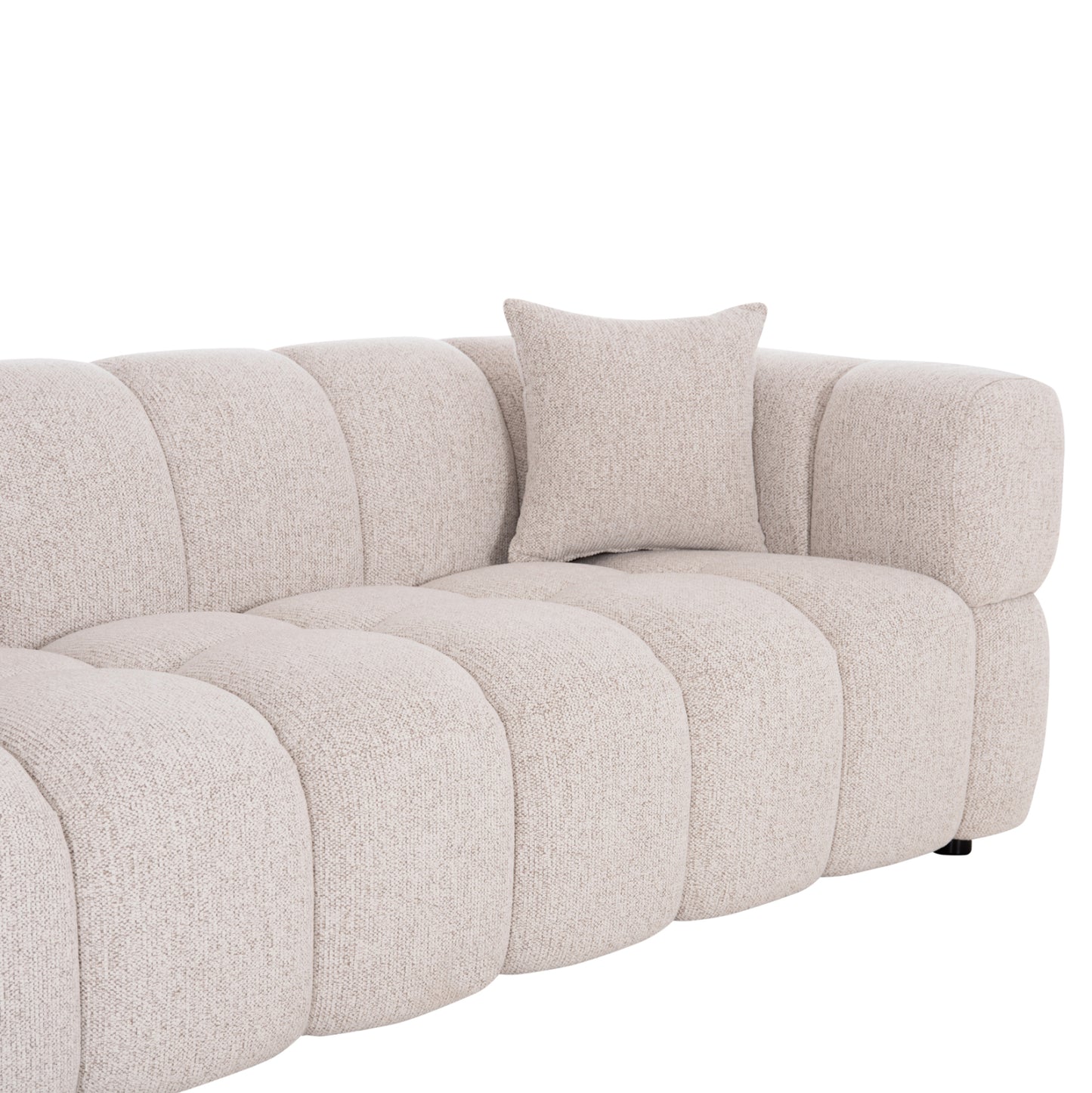 ΚΑΝΑΠΕΣ 3-ΘΕΣΙΟΣ NORIKA HM3331.02 ΕΚΡΟΥ ΥΦΑΣΜΑ 220x88x85Υεκ.