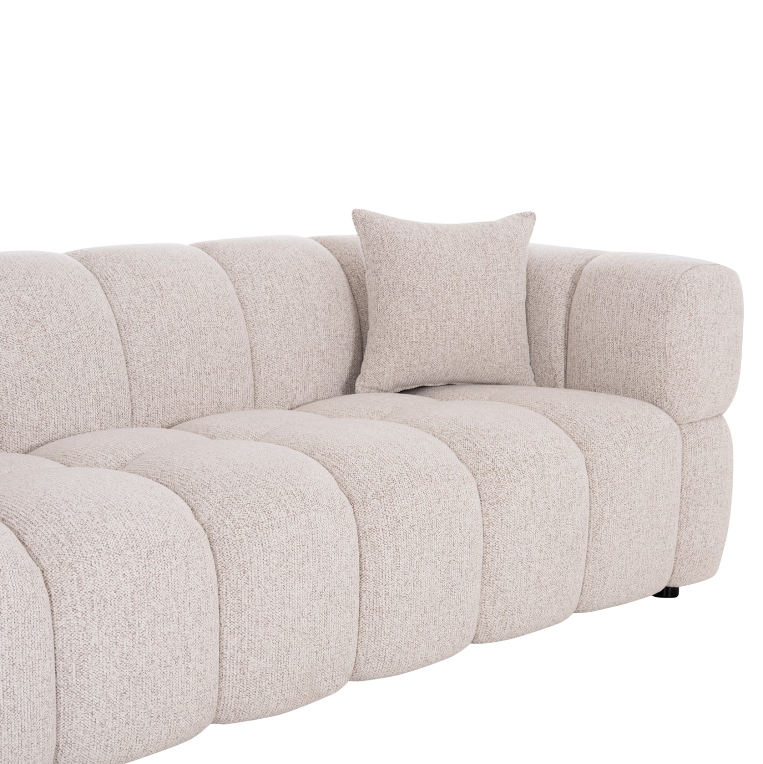 ΚΑΝΑΠΕΣ 3-ΘΕΣΙΟΣ NORIKA HM3331.02 ΕΚΡΟΥ ΥΦΑΣΜΑ 220x88x85Υεκ.