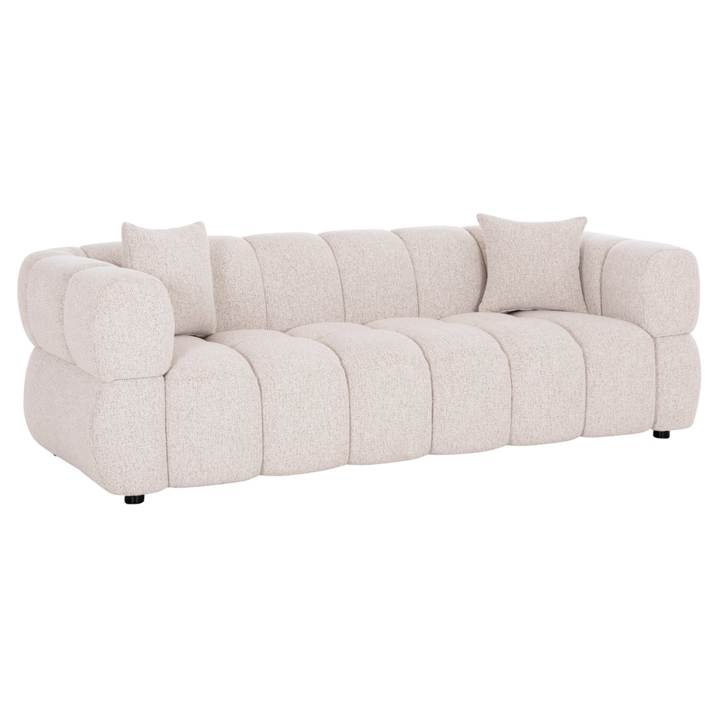ΚΑΝΑΠΕΣ 3-ΘΕΣΙΟΣ NORIKA HM3331.02 ΕΚΡΟΥ ΥΦΑΣΜΑ 220x88x85Υεκ.