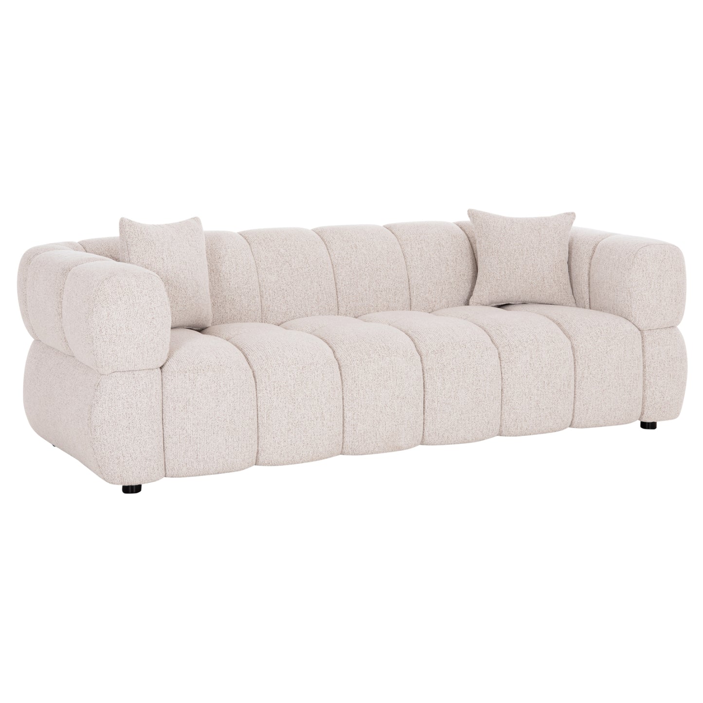 ΚΑΝΑΠΕΣ 3-ΘΕΣΙΟΣ NORIKA HM3331.02 ΕΚΡΟΥ ΥΦΑΣΜΑ 220x88x85Υεκ.