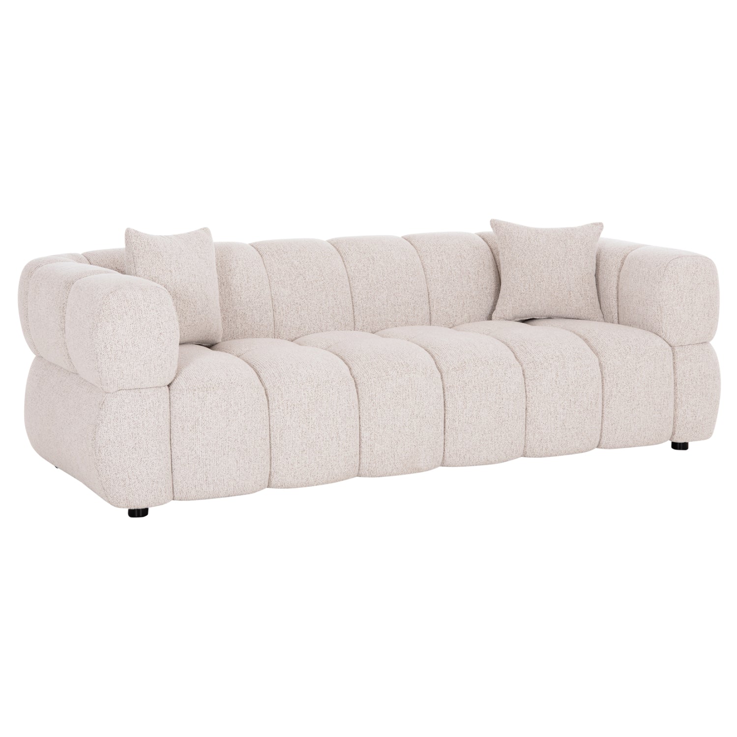 ΚΑΝΑΠΕΣ 3-ΘΕΣΙΟΣ NORIKA HM3331.02 ΕΚΡΟΥ ΥΦΑΣΜΑ 220x88x85Υεκ.