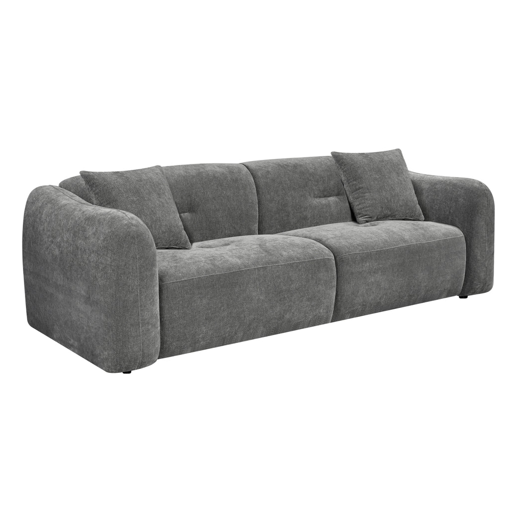 ΚΑΝΑΠΕΣ 3-ΘΕΣΙΟΣ JUNOA HM3333.01 ΓΚΡΙ ΥΦΑΣΜΑ 228x89x74Υεκ