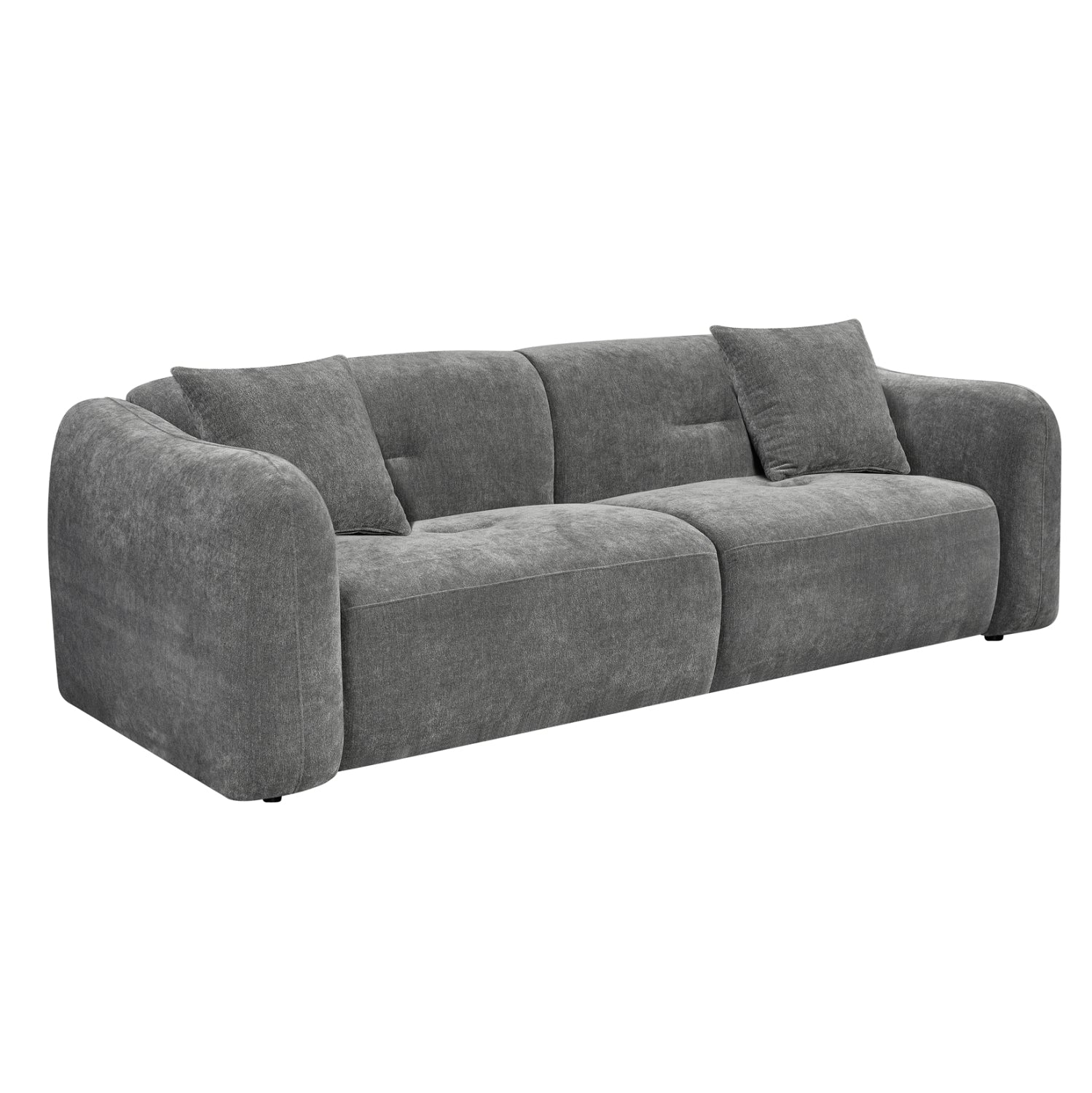 ΚΑΝΑΠΕΣ 3-ΘΕΣΙΟΣ JUNOA HM3333.01 ΓΚΡΙ ΥΦΑΣΜΑ 228x89x74Υεκ