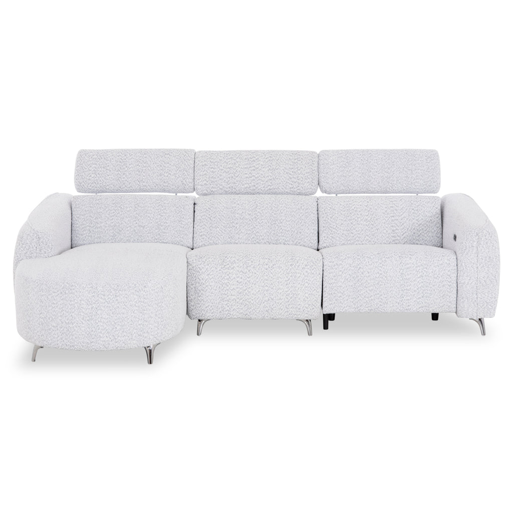 ΚΑΝΑΠΕΣ ΑΡΙΣΤΕΡΗ ΓΩΝΙΑ 3Θ ΜΕ RECLINE VALENTE HM3317.01L ΑΝΟΙΧΤΟ ΓΚΡΙ ΥΦΑΣΜΑ 275x160x104Yεκ