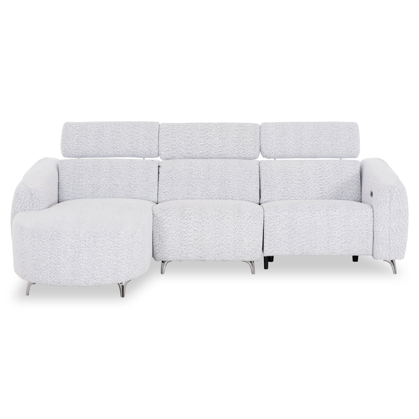 ΚΑΝΑΠΕΣ ΑΡΙΣΤΕΡΗ ΓΩΝΙΑ 3Θ ΜΕ RECLINE VALENTE HM3317.01L ΑΝΟΙΧΤΟ ΓΚΡΙ ΥΦΑΣΜΑ 275x160x104Yεκ
