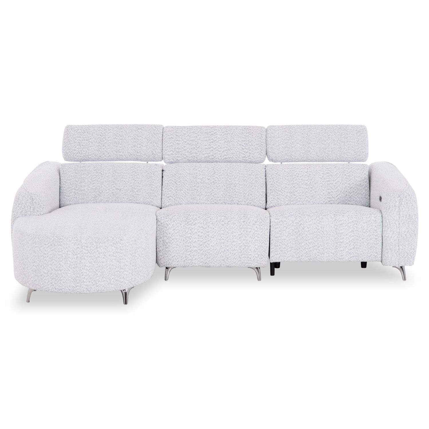ΚΑΝΑΠΕΣ ΑΡΙΣΤΕΡΗ ΓΩΝΙΑ 3Θ ΜΕ RECLINE VALENTE HM3317.01L ΑΝΟΙΧΤΟ ΓΚΡΙ ΥΦΑΣΜΑ 275x160x104Yεκ