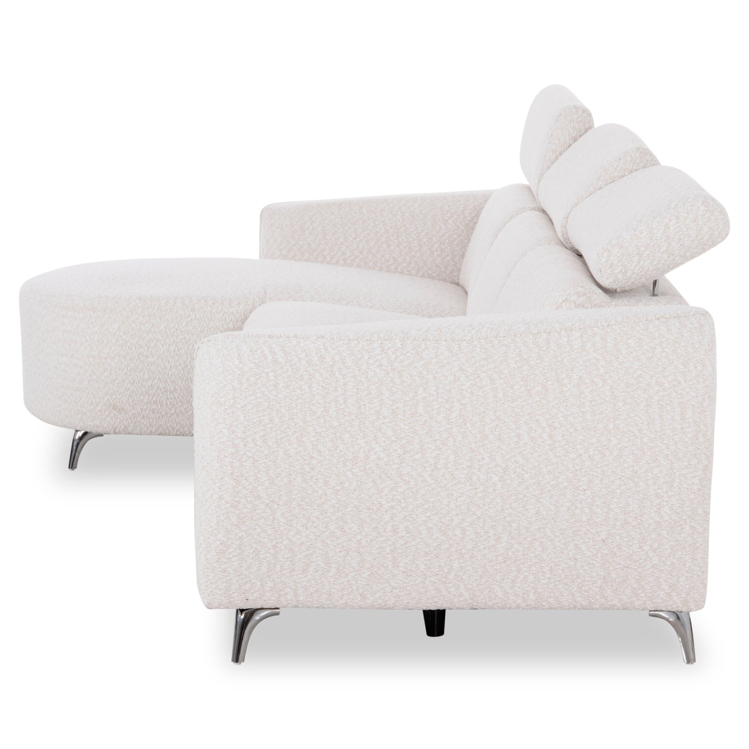 ΚΑΝΑΠΕΣ ΑΡΙΣΤΕΡΗ ΓΩΝΙΑ 3Θ ΜΕ RECLINE VALENTE HM3317.02L ΜΠΕΖ ΥΦΑΣΜΑ 275x160x104Yεκ