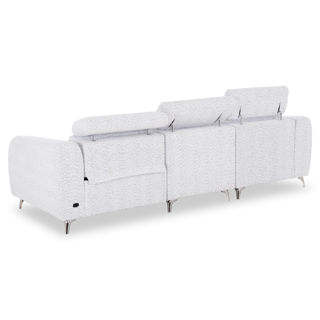 ΚΑΝΑΠΕΣ ΑΡΙΣΤΕΡΗ ΓΩΝΙΑ 3Θ ΜΕ RECLINE VALENTE HM3317.01L ΑΝΟΙΧΤΟ ΓΚΡΙ ΥΦΑΣΜΑ 275x160x104Yεκ