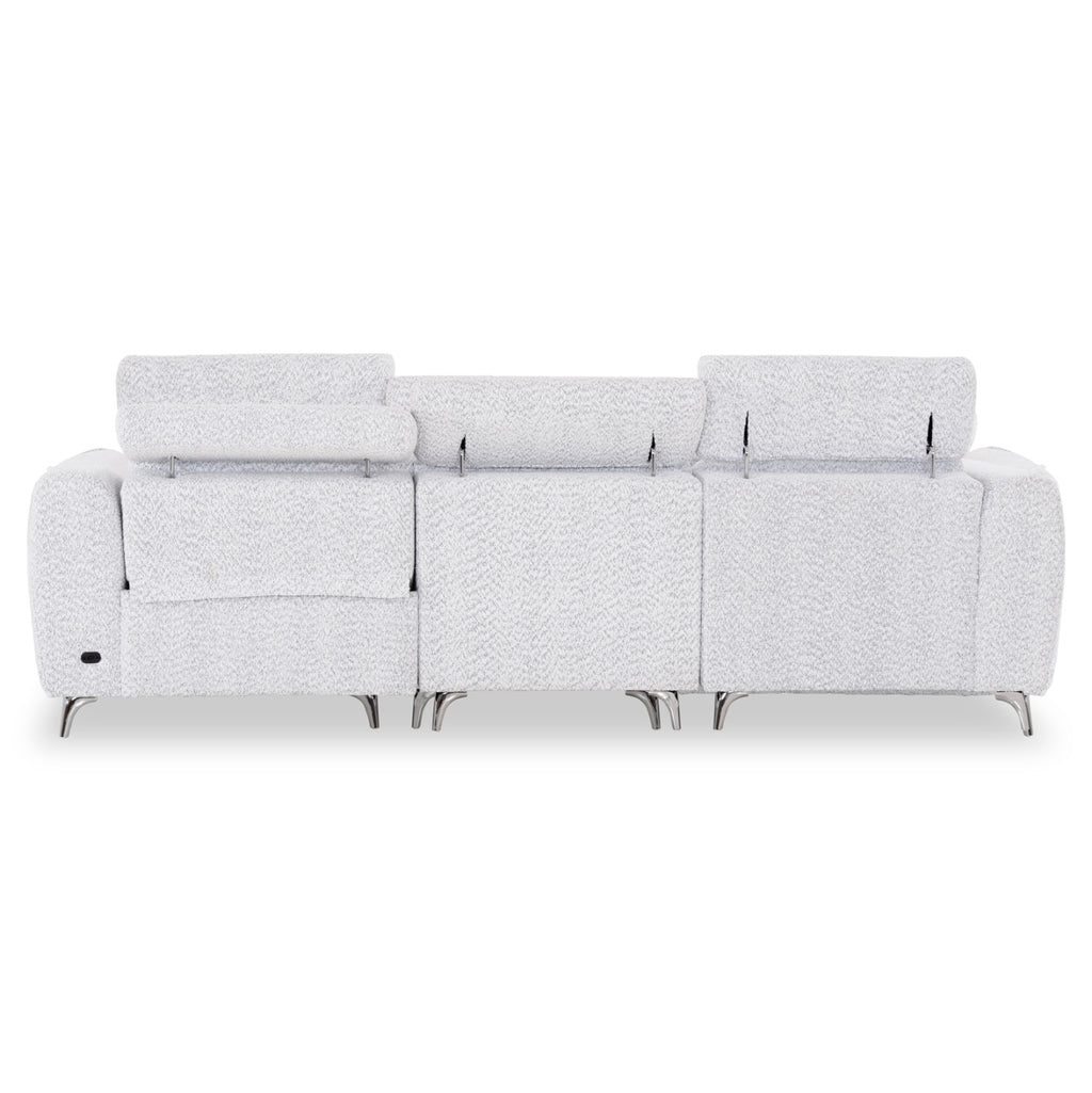 ΚΑΝΑΠΕΣ ΑΡΙΣΤΕΡΗ ΓΩΝΙΑ 3Θ ΜΕ RECLINE VALENTE HM3317.01L ΑΝΟΙΧΤΟ ΓΚΡΙ ΥΦΑΣΜΑ 275x160x104Yεκ