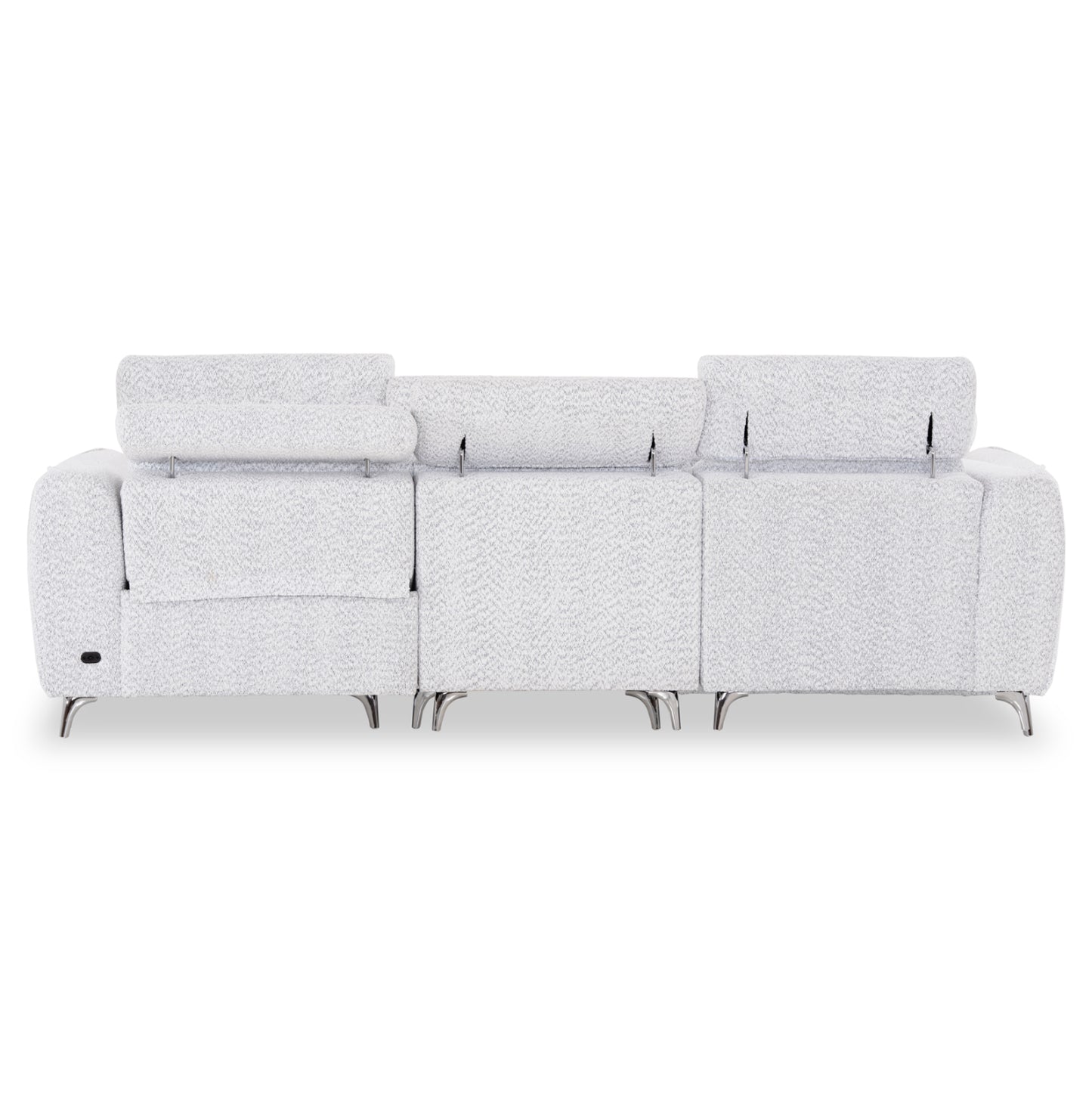 ΚΑΝΑΠΕΣ ΑΡΙΣΤΕΡΗ ΓΩΝΙΑ 3Θ ΜΕ RECLINE VALENTE HM3317.01L ΑΝΟΙΧΤΟ ΓΚΡΙ ΥΦΑΣΜΑ 275x160x104Yεκ