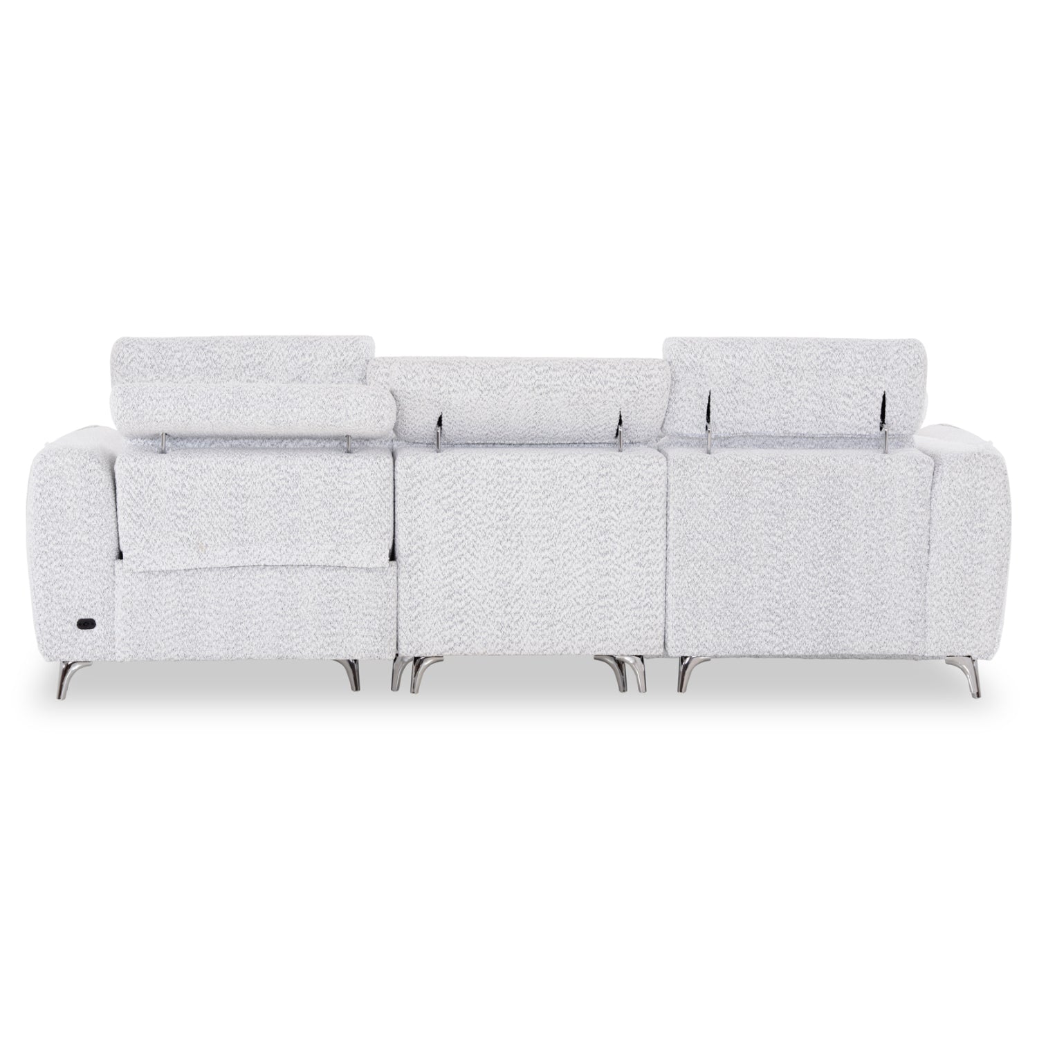 ΚΑΝΑΠΕΣ ΑΡΙΣΤΕΡΗ ΓΩΝΙΑ 3Θ ΜΕ RECLINE VALENTE HM3317.01L ΑΝΟΙΧΤΟ ΓΚΡΙ ΥΦΑΣΜΑ 275x160x104Yεκ