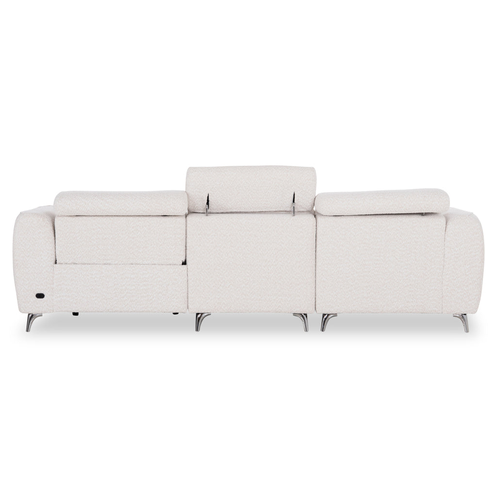 ΚΑΝΑΠΕΣ ΑΡΙΣΤΕΡΗ ΓΩΝΙΑ 3Θ ΜΕ RECLINE VALENTE HM3317.02L ΜΠΕΖ ΥΦΑΣΜΑ 275x160x104Yεκ