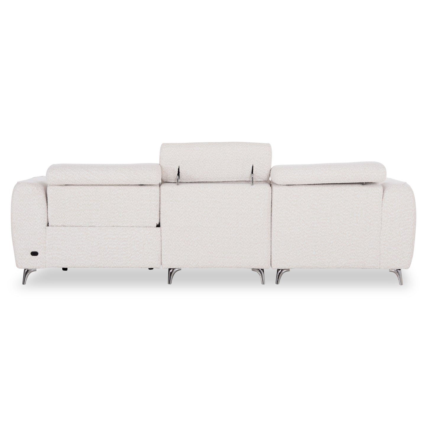 ΚΑΝΑΠΕΣ ΑΡΙΣΤΕΡΗ ΓΩΝΙΑ 3Θ ΜΕ RECLINE VALENTE HM3317.02L ΜΠΕΖ ΥΦΑΣΜΑ 275x160x104Yεκ
