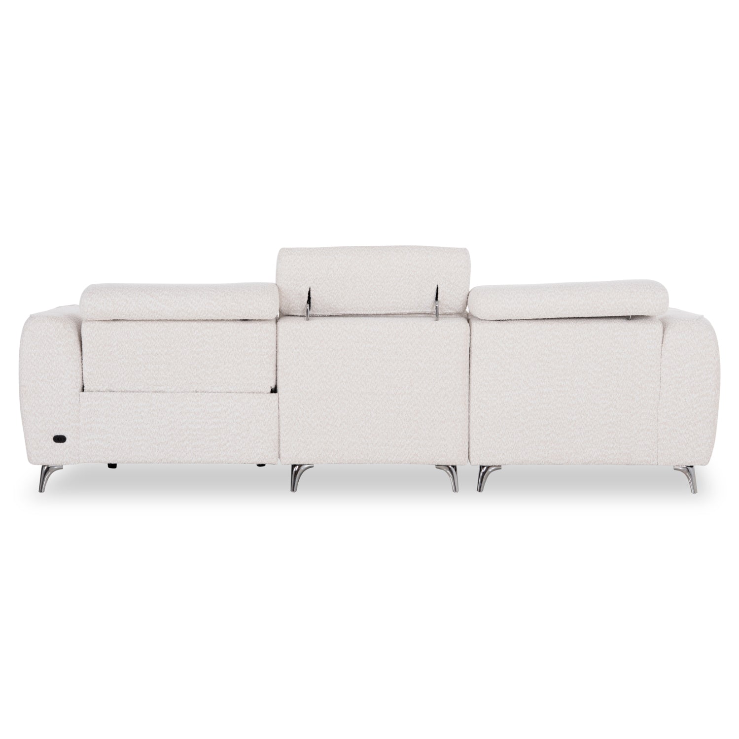 ΚΑΝΑΠΕΣ ΑΡΙΣΤΕΡΗ ΓΩΝΙΑ 3Θ ΜΕ RECLINE VALENTE HM3317.02L ΜΠΕΖ ΥΦΑΣΜΑ 275x160x104Yεκ