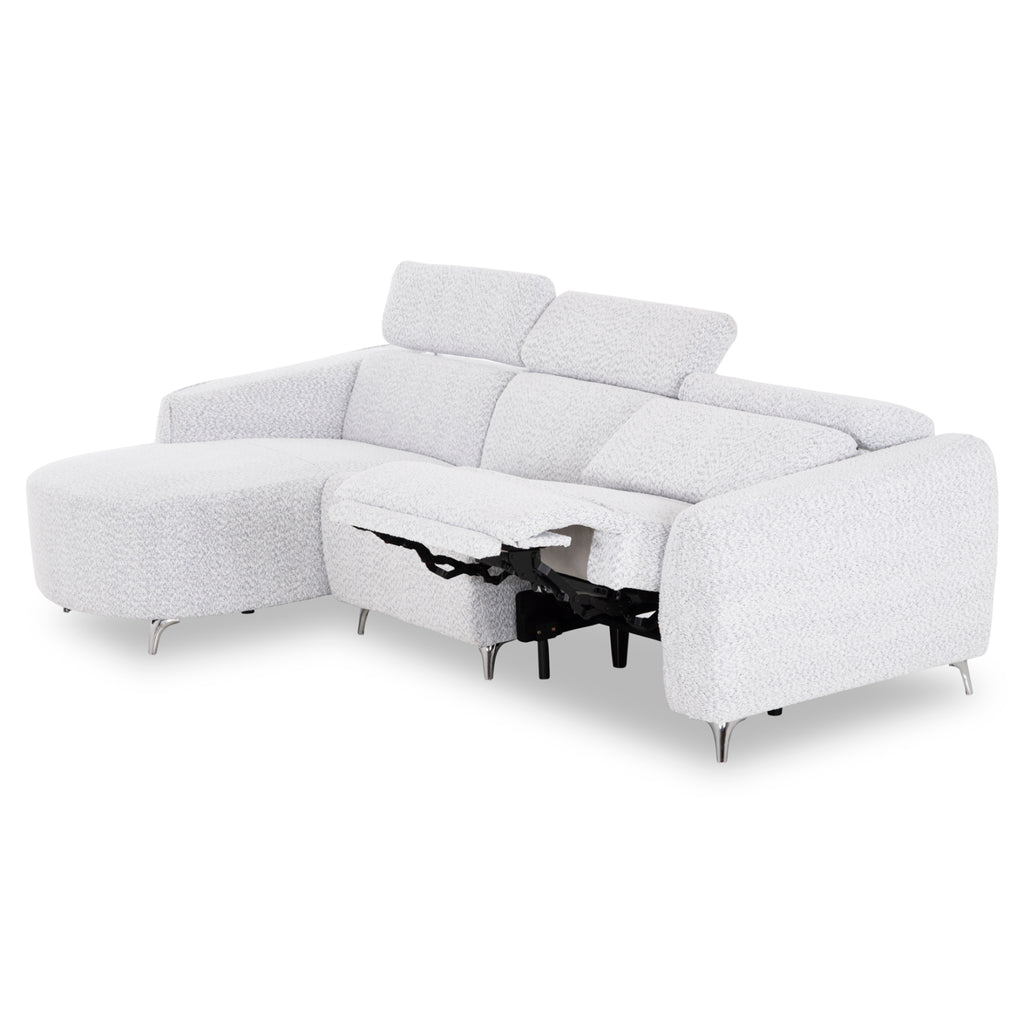 ΚΑΝΑΠΕΣ ΑΡΙΣΤΕΡΗ ΓΩΝΙΑ 3Θ ΜΕ RECLINE VALENTE HM3317.01L ΑΝΟΙΧΤΟ ΓΚΡΙ ΥΦΑΣΜΑ 275x160x104Yεκ