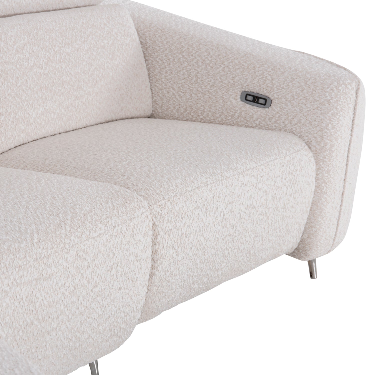 ΚΑΝΑΠΕΣ ΑΡΙΣΤΕΡΗ ΓΩΝΙΑ 3Θ ΜΕ RECLINE VALENTE HM3317.02L ΜΠΕΖ ΥΦΑΣΜΑ 275x160x104Yεκ
