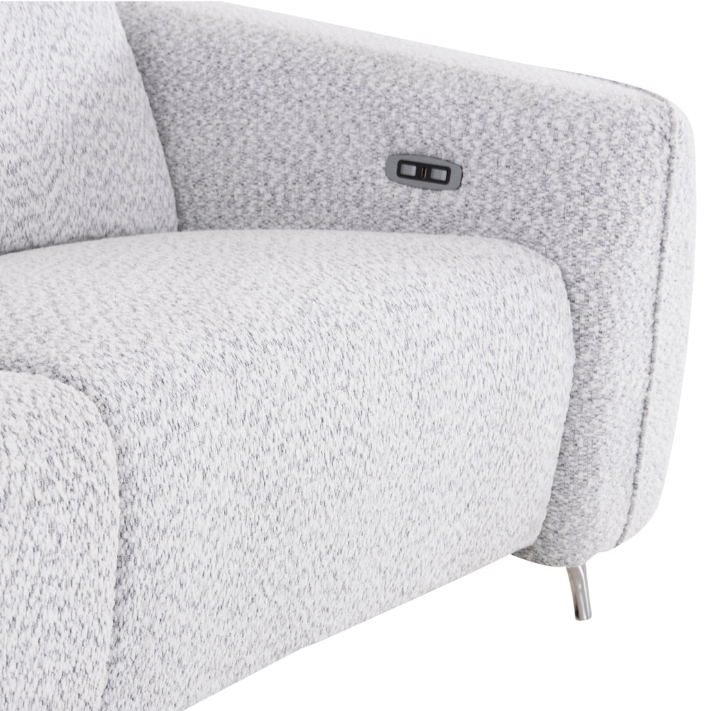 ΚΑΝΑΠΕΣ ΑΡΙΣΤΕΡΗ ΓΩΝΙΑ 3Θ ΜΕ RECLINE VALENTE HM3317.01L ΑΝΟΙΧΤΟ ΓΚΡΙ ΥΦΑΣΜΑ 275x160x104Yεκ