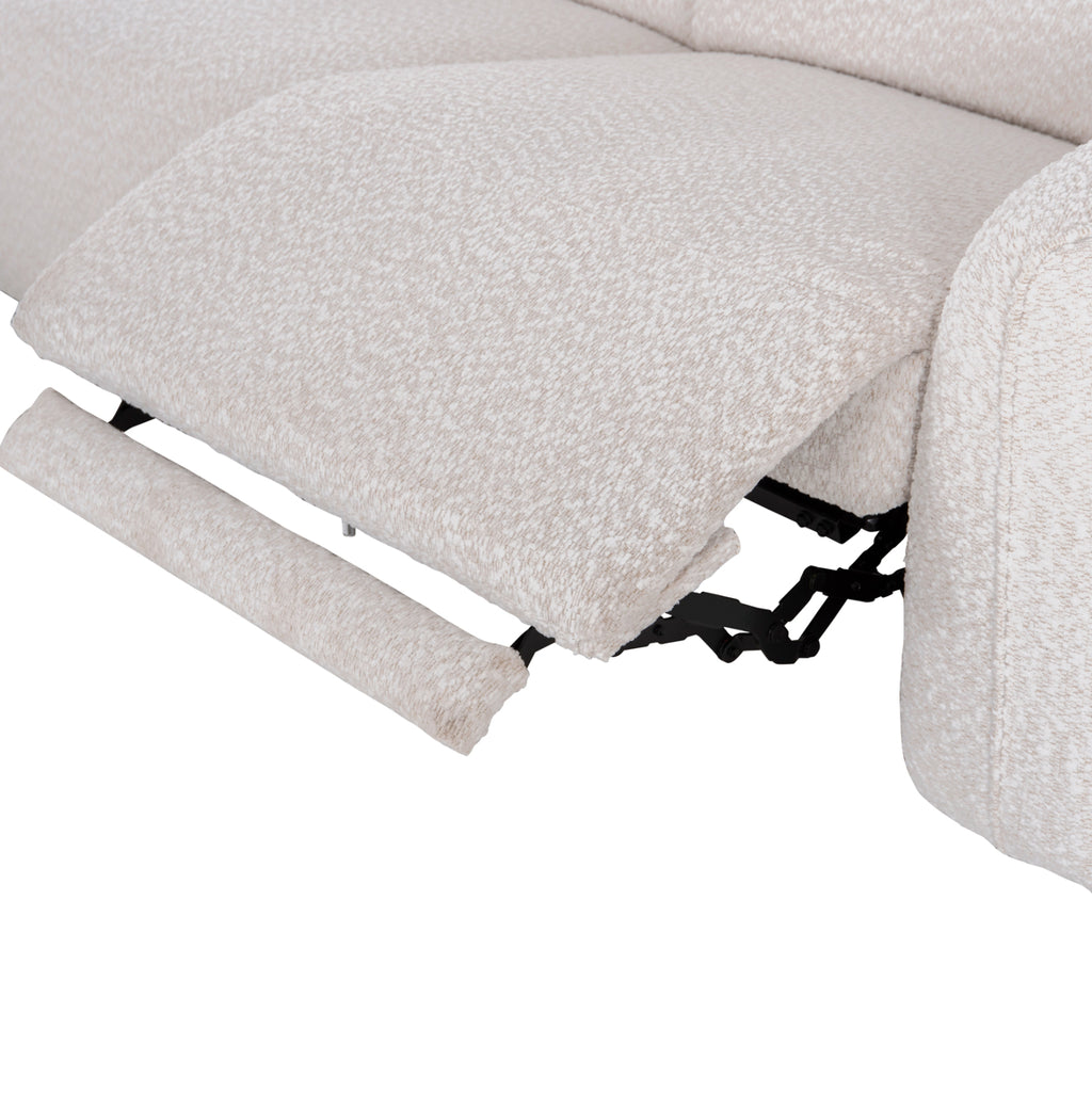 ΚΑΝΑΠΕΣ ΑΡΙΣΤΕΡΗ ΓΩΝΙΑ 3Θ ΜΕ RECLINE VALENTE HM3317.02L ΜΠΕΖ ΥΦΑΣΜΑ 275x160x104Yεκ