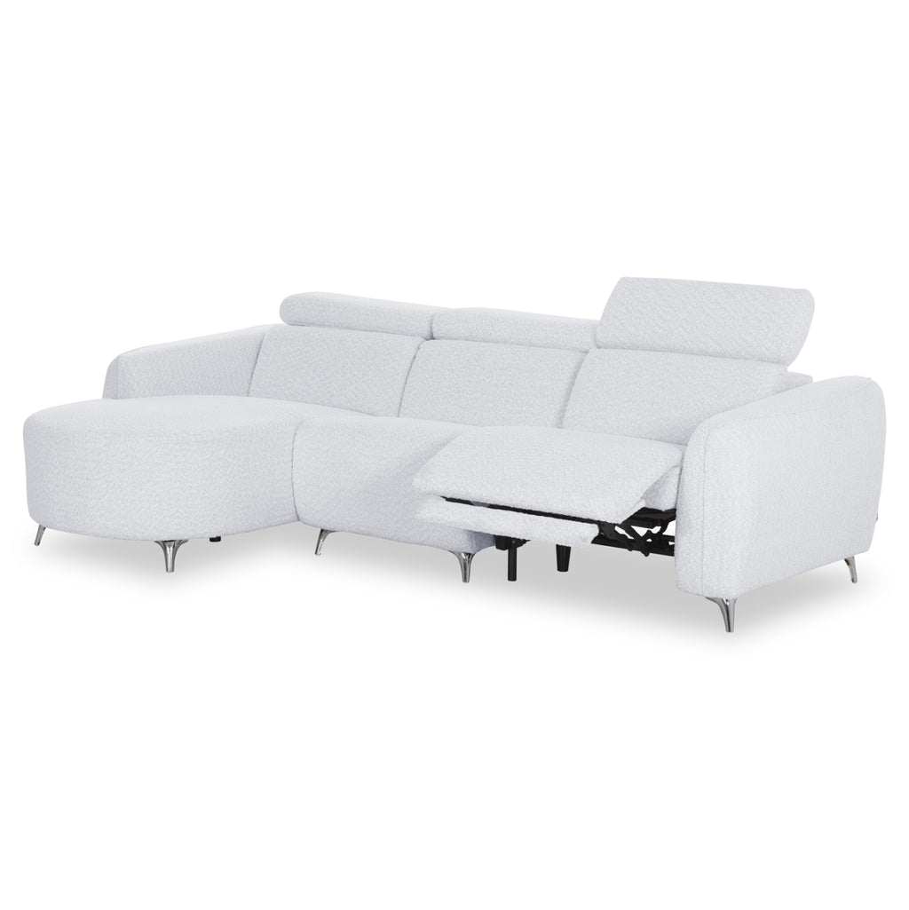 ΚΑΝΑΠΕΣ ΑΡΙΣΤΕΡΗ ΓΩΝΙΑ 3Θ ΜΕ RECLINE VALENTE HM3317.01L ΑΝΟΙΧΤΟ ΓΚΡΙ ΥΦΑΣΜΑ 275x160x104Yεκ