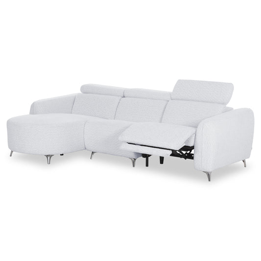 ΚΑΝΑΠΕΣ ΑΡΙΣΤΕΡΗ ΓΩΝΙΑ 3Θ ΜΕ RECLINE VALENTE HM3317.01L ΑΝΟΙΧΤΟ ΓΚΡΙ ΥΦΑΣΜΑ 275x160x104Yεκ
