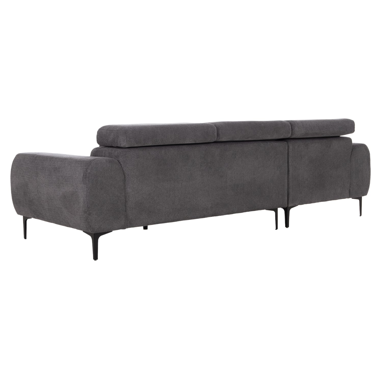 ΚΑΝΑΠΕΣ ΑΡΙΣΤΕΡΗ ΓΩΝΙΑ DIVYA HM3267.12L ΓΚΡΙ ΥΦΑΣΜΑ 260x100-174x104Υεκ.