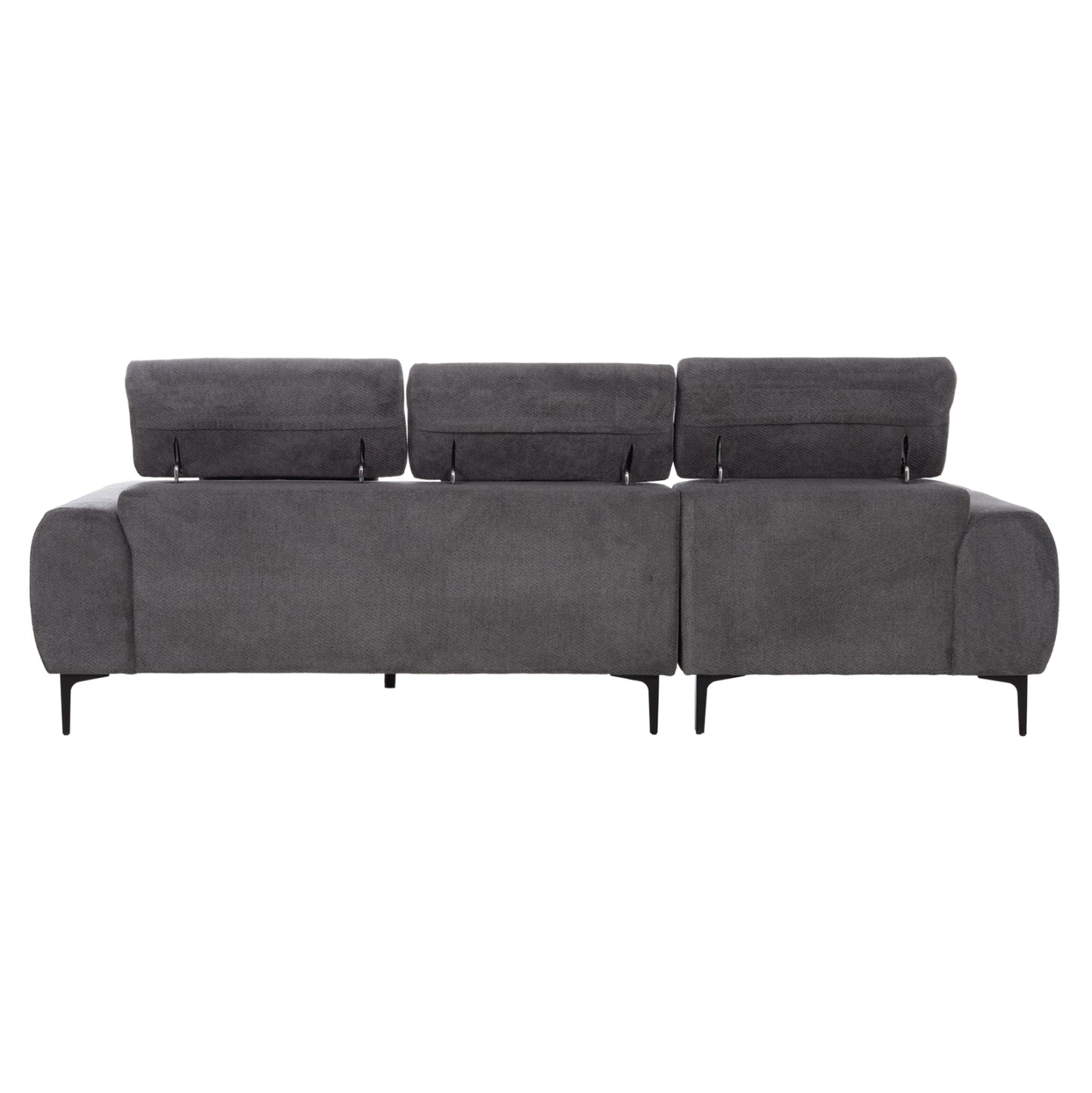 ΚΑΝΑΠΕΣ ΑΡΙΣΤΕΡΗ ΓΩΝΙΑ DIVYA HM3267.12L ΓΚΡΙ ΥΦΑΣΜΑ 260x100-174x104Υεκ.