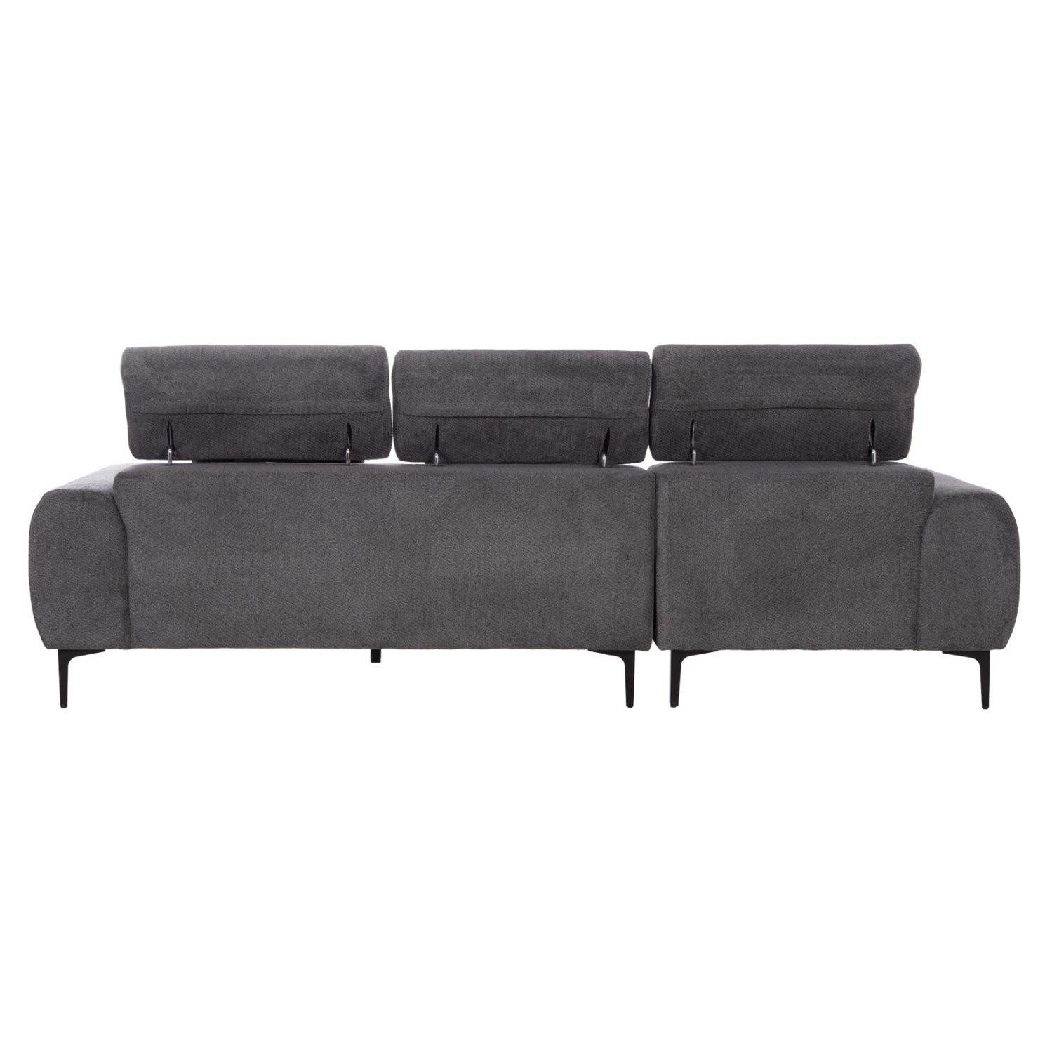 ΚΑΝΑΠΕΣ ΑΡΙΣΤΕΡΗ ΓΩΝΙΑ DIVYA HM3267.12L ΓΚΡΙ ΥΦΑΣΜΑ 260x100-174x104Υεκ.